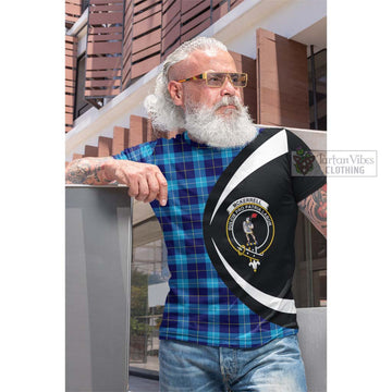McKerrell Tartan Cotton T-shirt with Family Crest Circle Style Men's Shirt - Tartan Vibes Clothing
