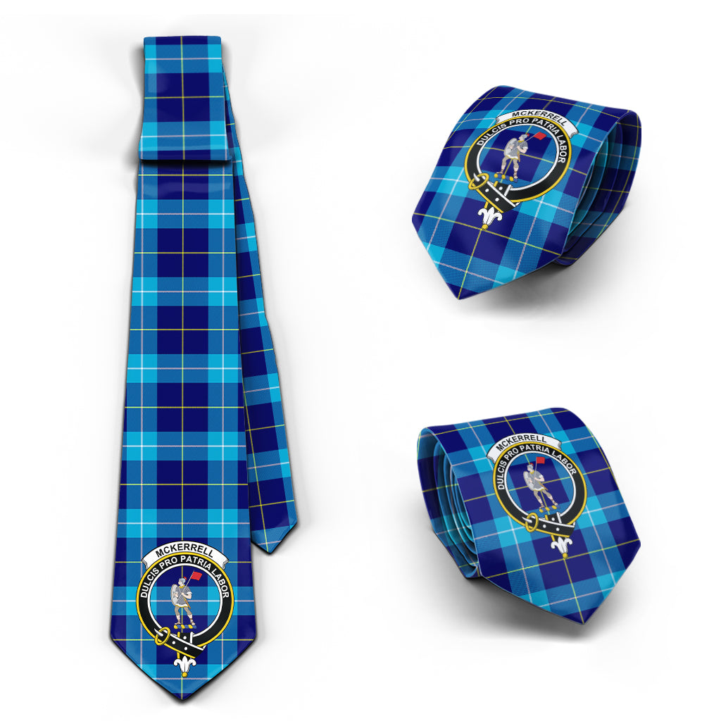 McKerrell Tartan Classic Necktie with Family Crest Necktie One Size - Tartan Vibes Clothing