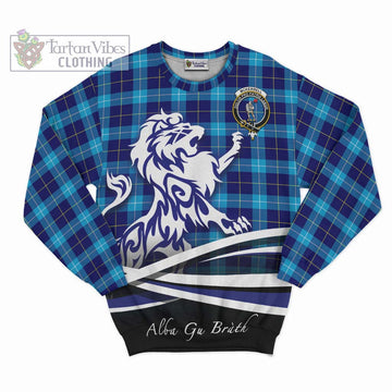 McKerrell Tartan Sweatshirt with Alba Gu Brath Regal Lion Emblem - Tartan Vibes Clothing