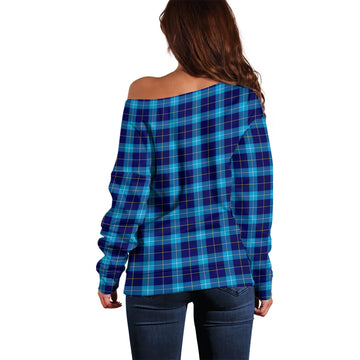 McKerrell Tartan Off Shoulder Women Sweater - Tartan Vibes Clothing