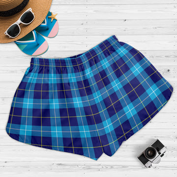 McKerrell Tartan Womens Shorts with Family Crest - Tartan Vibes Clothing