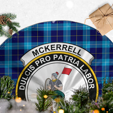 McKerrell Tartan Christmas Tree Skirt with Family Crest - Tartan Vibes Clothing