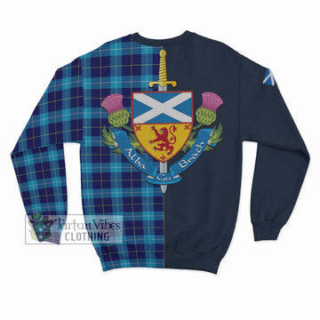 McKerrell Tartan Sweatshirt Alba with Scottish Lion Royal Arm Half Style - Tartan Vibes Clothing