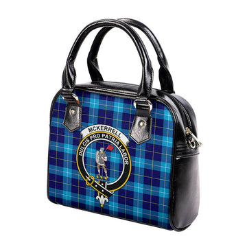 McKerrell Tartan Shoulder Handbags with Family Crest - Tartan Vibes Clothing