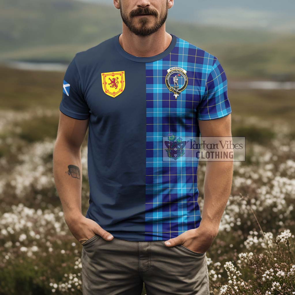 McKerrell Tartan T-Shirt Alba with Scottish Lion Royal Arm Half Style - Tartan Vibes Clothing