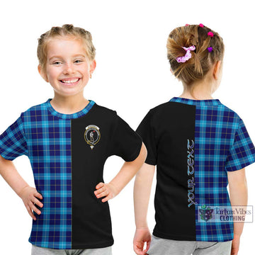 McKerrell Tartan Kid T-Shirt with Family Crest and Half Of Me Style - Tartan Vibes Clothing