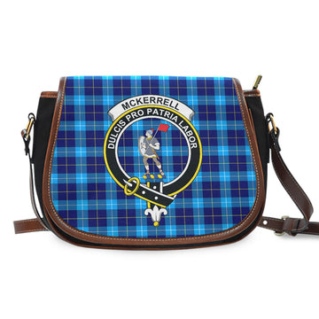 McKerrell Tartan Saddle Bag with Family Crest