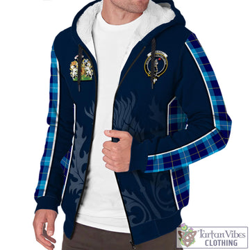 McKerrell Tartan Sherpa Hoodie with Family Crest and Scottish Thistle Vibes Sport Style - Tartan Vibes Clothing