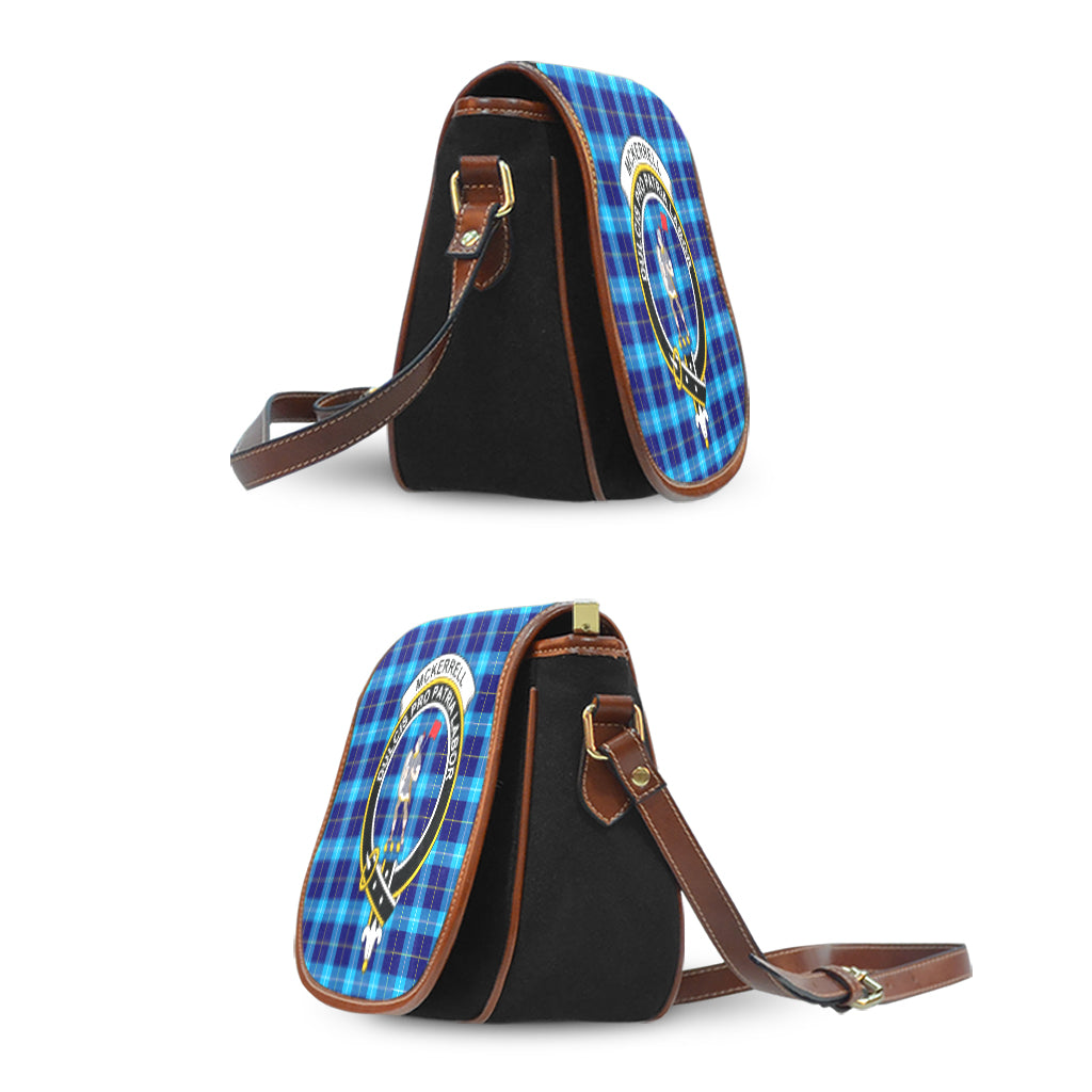 McKerrell Tartan Saddle Bag with Family Crest - Tartan Vibes Clothing