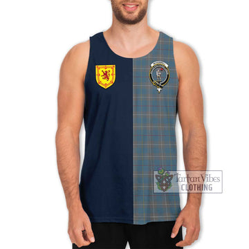 McKerrell of Hillhouse Dress Tartan Men's Tank Top Alba with Scottish Lion Royal Arm Half Style