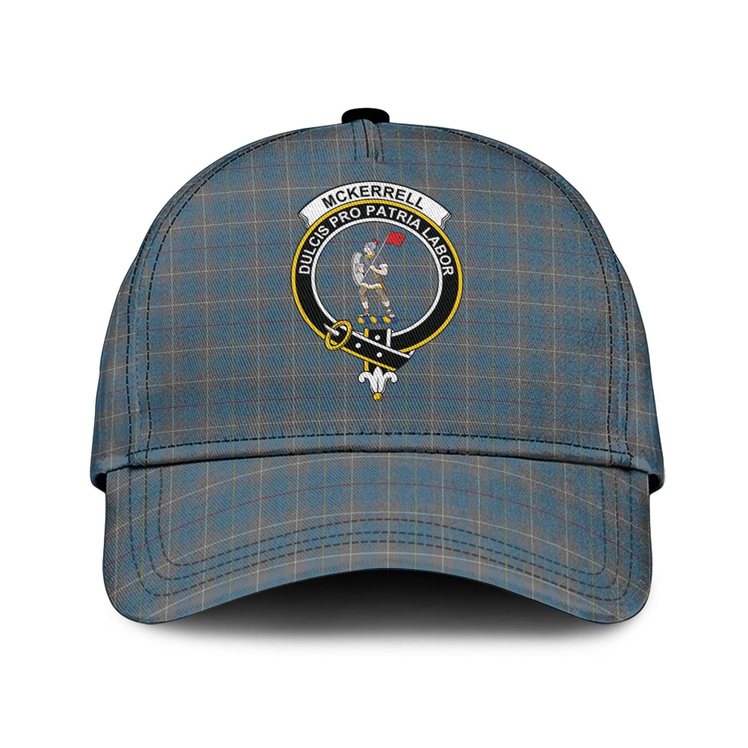 McKerrell of Hillhouse Dress Tartan Classic Cap with Family Crest Classic Cap Universal Fit - Tartan Vibes Clothing