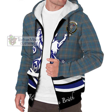 McKerrell of Hillhouse Dress Tartan Sherpa Hoodie with Alba Gu Brath Regal Lion Emblem