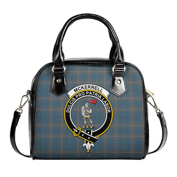 McKerrell of Hillhouse Dress Tartan Shoulder Handbags with Family Crest