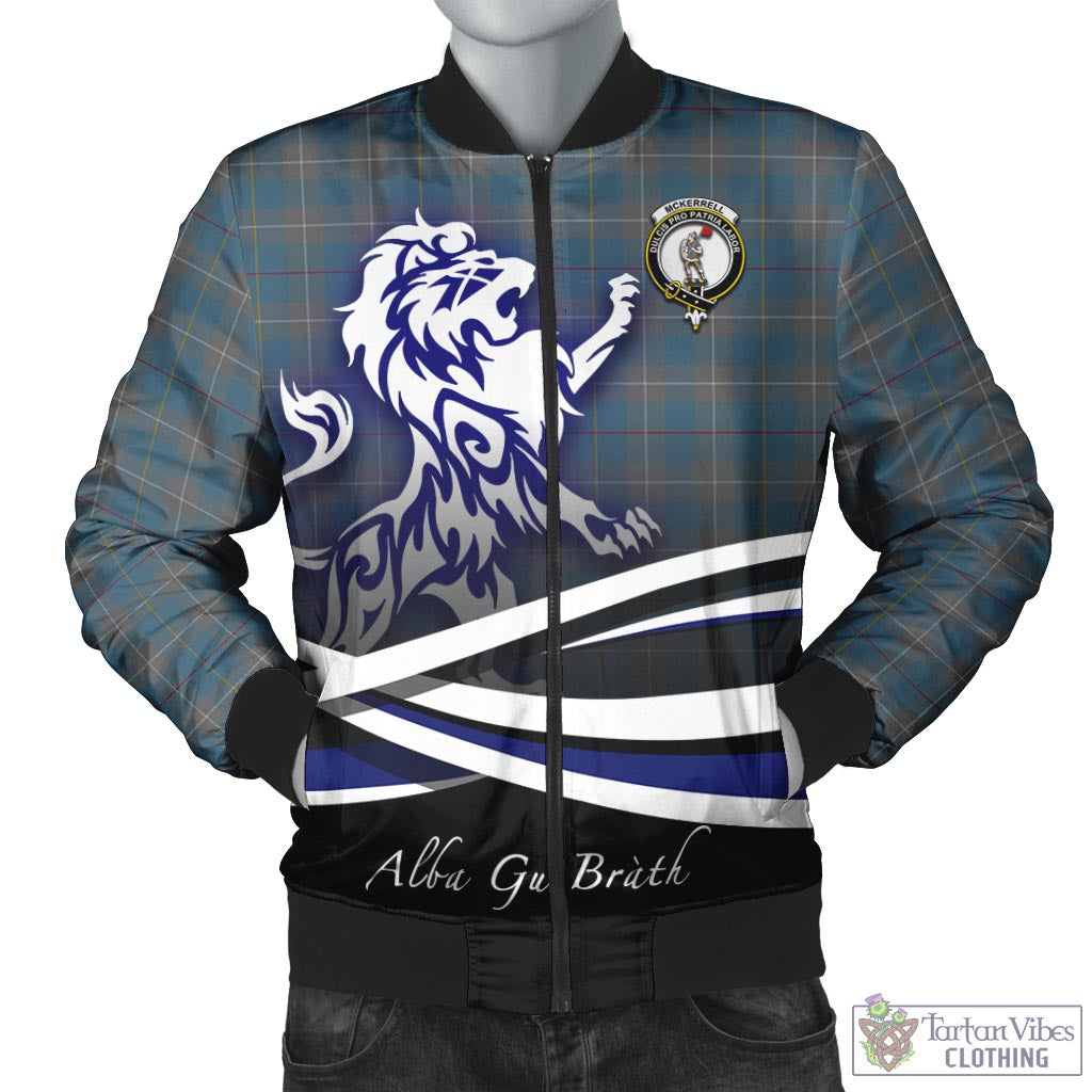 Tartan Vibes Clothing McKerrell of Hillhouse Dress Tartan Bomber Jacket with Alba Gu Brath Regal Lion Emblem