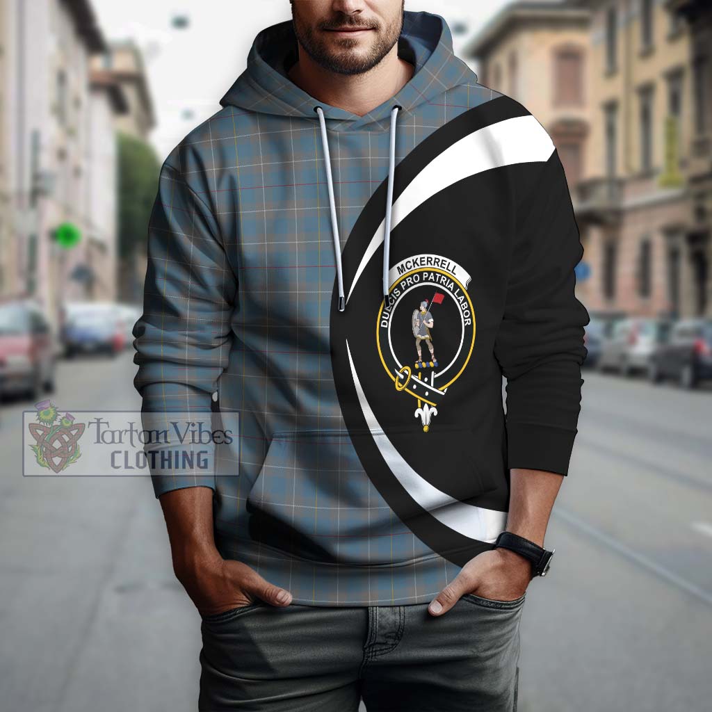 McKerrell of Hillhouse Dress Tartan Hoodie with Family Crest Circle Style Zip Hoodie - Tartan Vibes Clothing