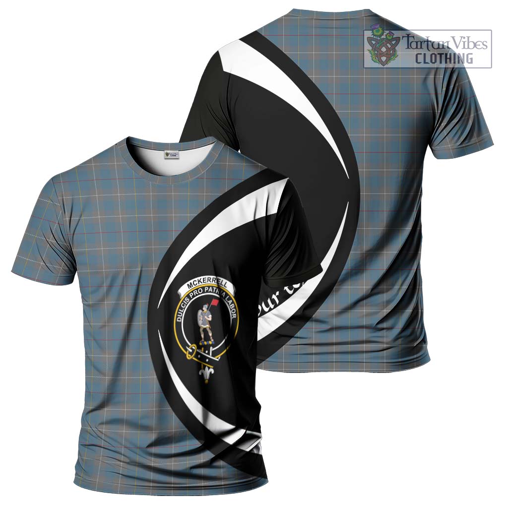 Tartan Vibes Clothing McKerrell of Hillhouse Dress Tartan T-Shirt with Family Crest Circle Style