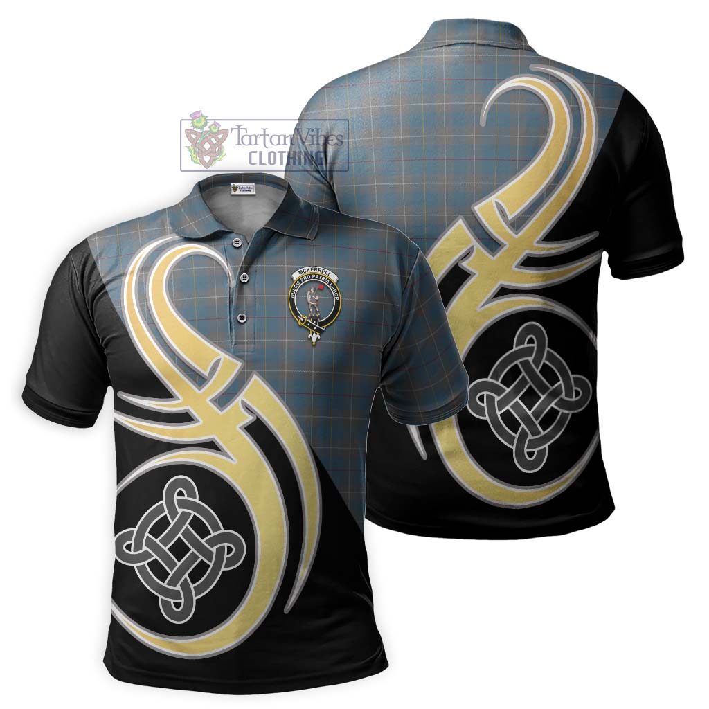 Tartan Vibes Clothing McKerrell of Hillhouse Dress Tartan Polo Shirt with Family Crest and Celtic Symbol Style