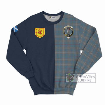 McKerrell of Hillhouse Dress Tartan Sweatshirt Alba with Scottish Lion Royal Arm Half Style