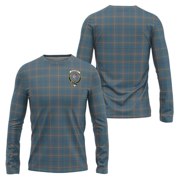 McKerrell of Hillhouse Dress Tartan Long Sleeve T-Shirt with Family Crest