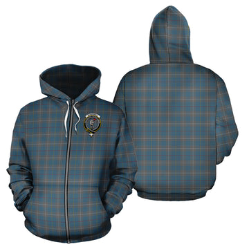 McKerrell of Hillhouse Dress Tartan Hoodie with Family Crest