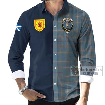 McKerrell of Hillhouse Dress Tartan Long Sleeve Button Shirt Alba with Scottish Lion Royal Arm Half Style