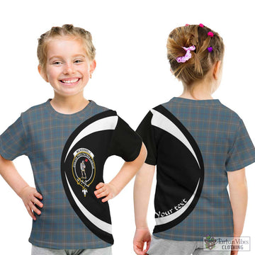 McKerrell of Hillhouse Dress Tartan Kid T-Shirt with Family Crest Circle Style