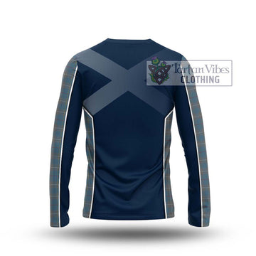 McKerrell of Hillhouse Dress Tartan Long Sleeve T-Shirt with Family Crest and Lion Rampant Vibes Sport Style