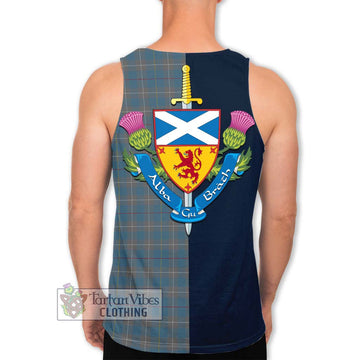 McKerrell of Hillhouse Dress Tartan Men's Tank Top Alba with Scottish Lion Royal Arm Half Style