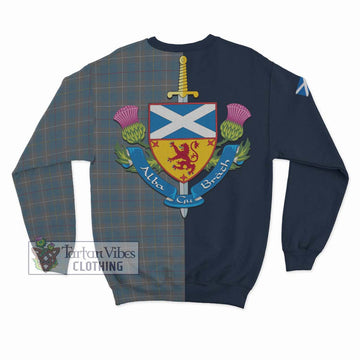 McKerrell of Hillhouse Dress Tartan Sweatshirt Alba with Scottish Lion Royal Arm Half Style