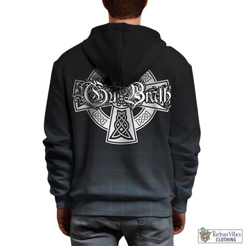 McKerrell of Hillhouse Dress Tartan Hoodie Featuring Alba Gu Brath Family Crest Celtic Inspired