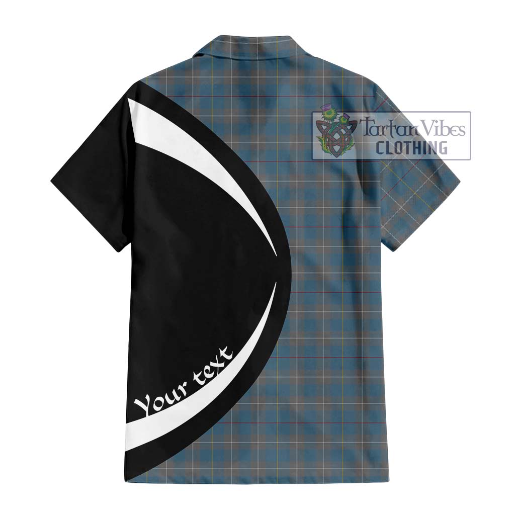 McKerrell of Hillhouse Dress Tartan Short Sleeve Button Up with Family Crest Circle Style - Tartan Vibes Clothing