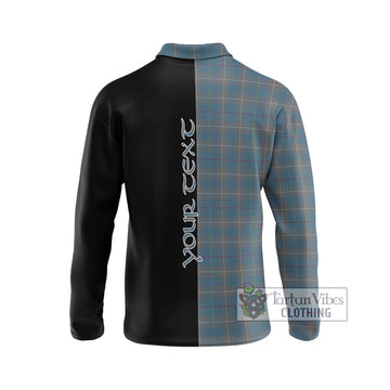 McKerrell of Hillhouse Dress Tartan Long Sleeve Polo Shirt with Family Crest and Half Of Me Style