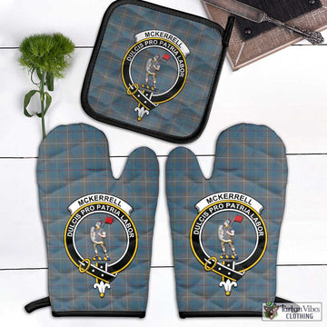 McKerrell of Hillhouse Dress Tartan Combo Oven Mitt & Pot-Holder with Family Crest