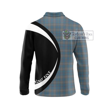 McKerrell of Hillhouse Dress Tartan Long Sleeve Polo Shirt with Family Crest Circle Style