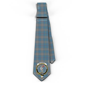 McKerrell of Hillhouse Dress Tartan Classic Necktie with Family Crest