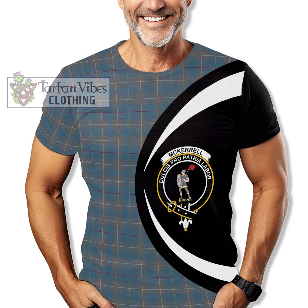 Tartan Vibes Clothing McKerrell of Hillhouse Dress Tartan T-Shirt with Family Crest Circle Style