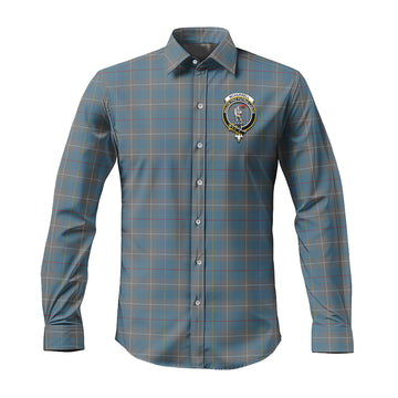 McKerrell of Hillhouse Dress Tartan Long Sleeve Button Up Shirt with Family Crest