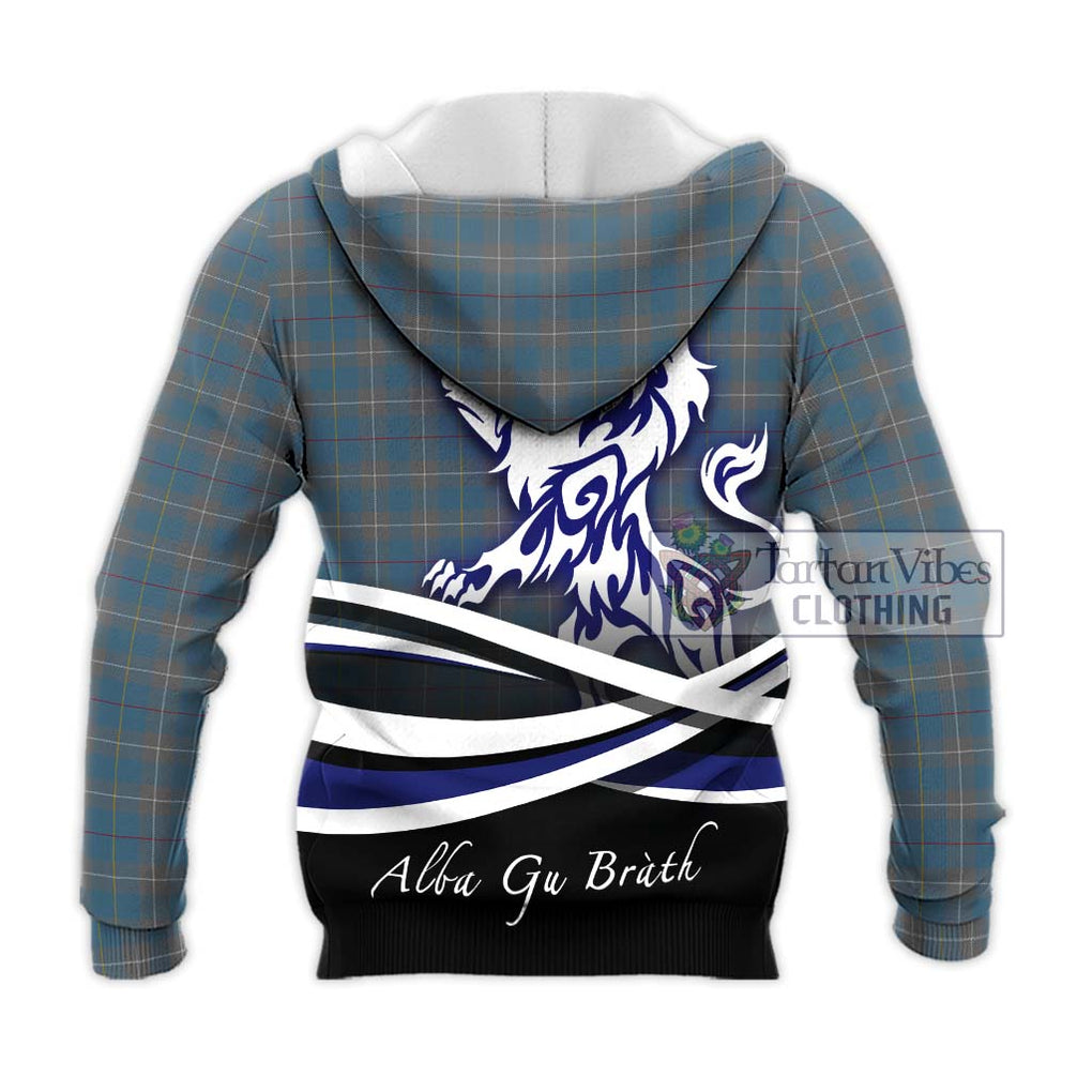 McKerrell of Hillhouse Dress Tartan Knitted Hoodie with Alba Gu Brath Regal Lion Emblem - Tartanvibesclothing Shop