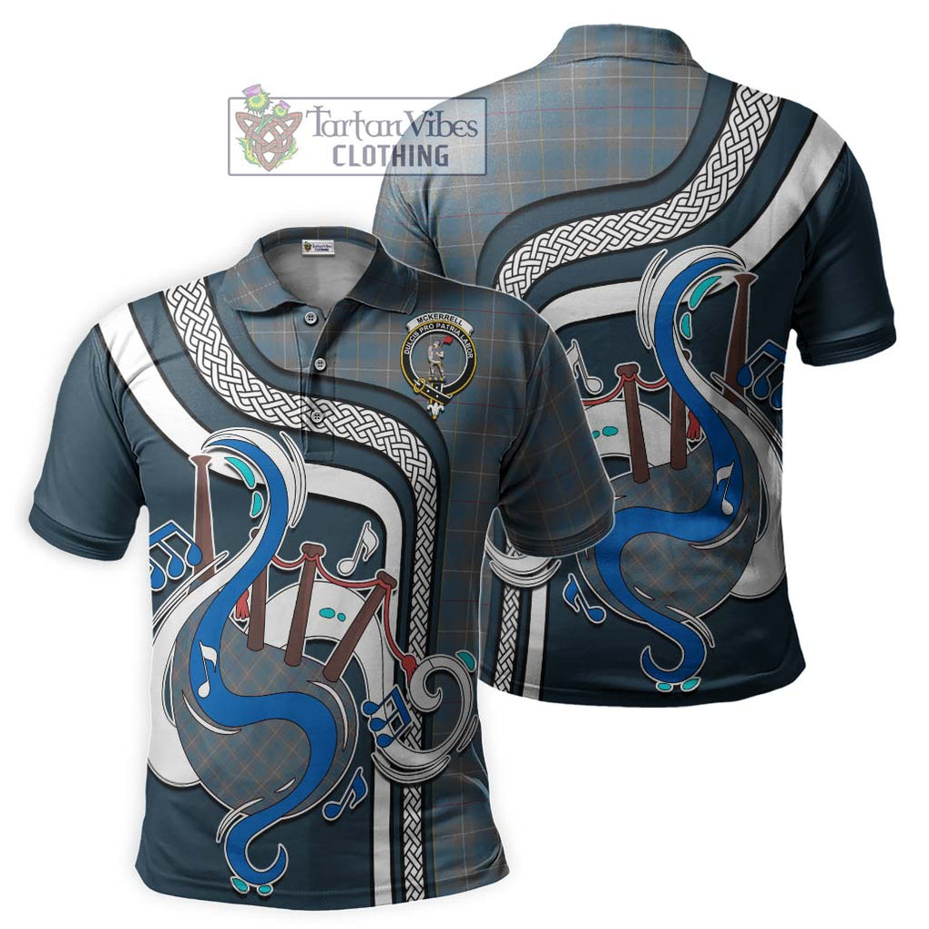 Tartan Vibes Clothing McKerrell of Hillhouse Dress Tartan Polo Shirt with Epic Bagpipe Style