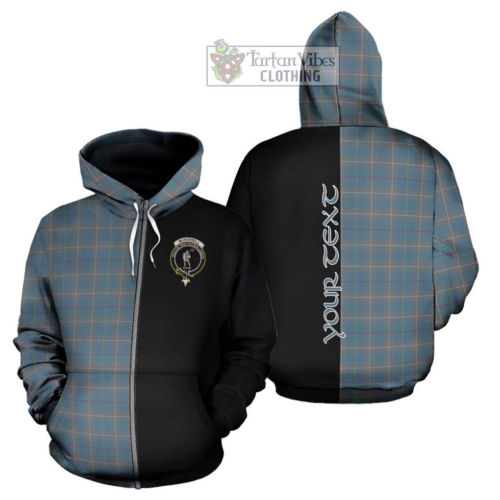 McKerrell of Hillhouse Dress Tartan Hoodie with Family Crest and Half Of Me Style - Tartanvibesclothing Shop