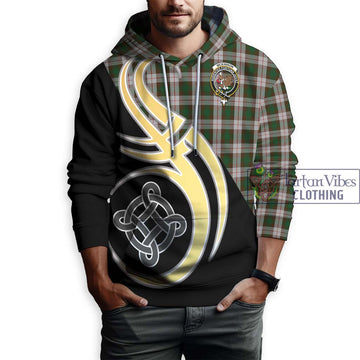 McKinnon Dress Tartan Hoodie with Family Crest and Celtic Symbol Style