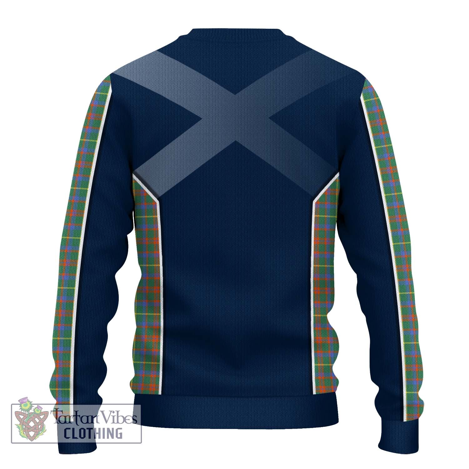 Tartan Vibes Clothing McKintosh Hunting Ancient Tartan Knitted Sweater with Family Crest and Lion Rampant Vibes Sport Style