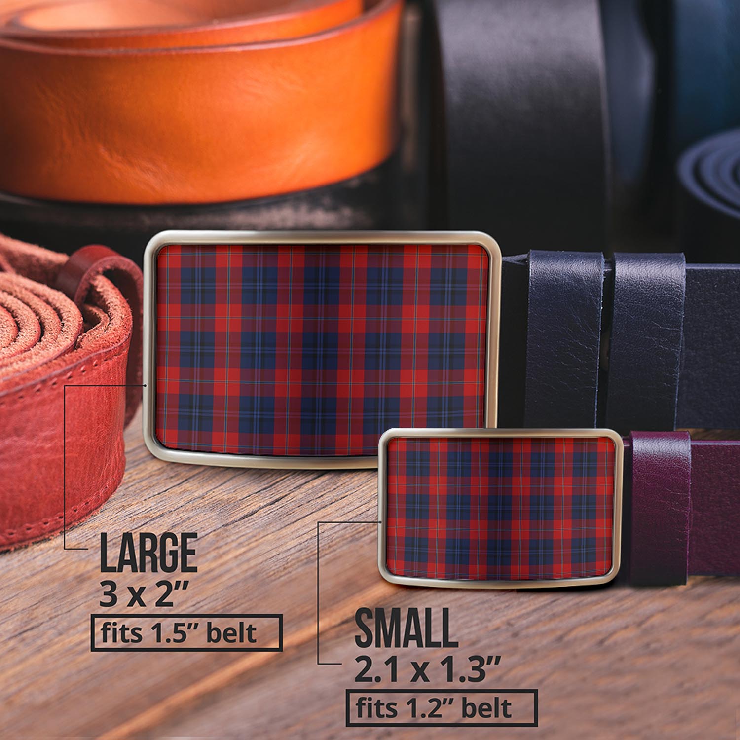 Tartan Vibes Clothing McKnight Tartan Belt Buckles