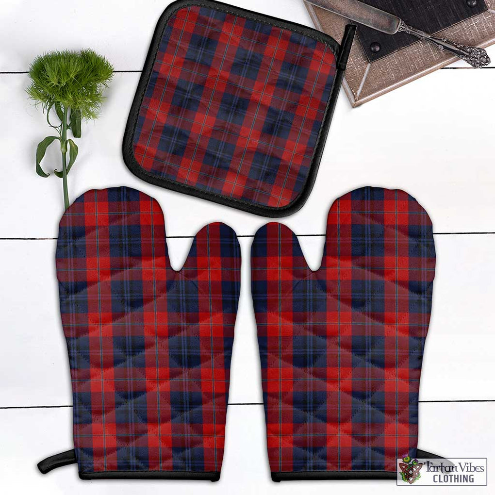 McKnight Tartan Combo Oven Mitt & Pot-Holder Black - Tartan Vibes Clothing