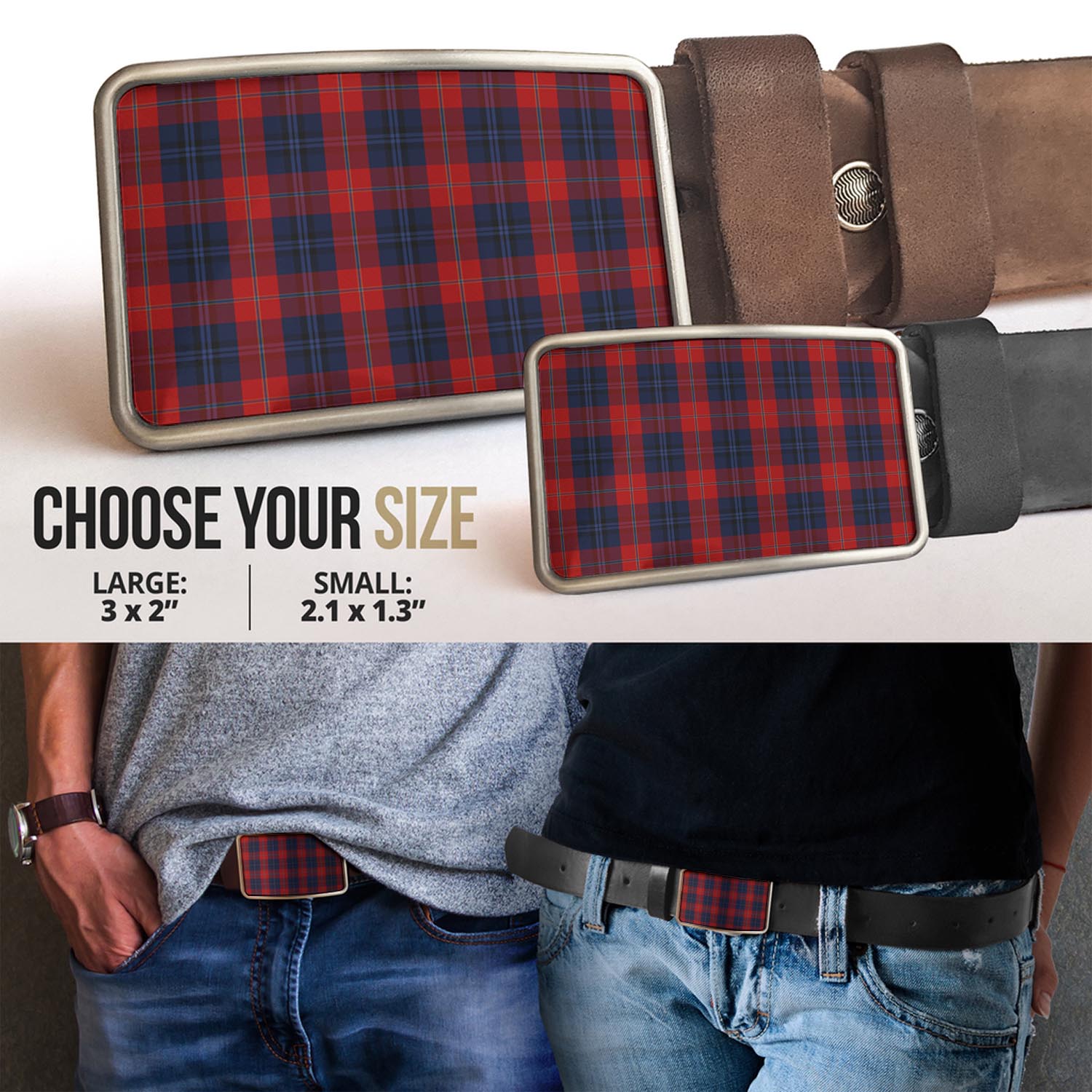 Tartan Vibes Clothing McKnight Tartan Belt Buckles