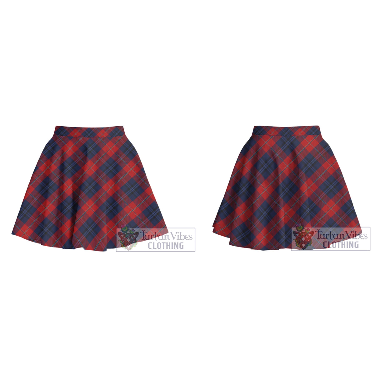 McKnight Tartan Women's Plated Mini Skirt Cross Style - Tartan Vibes Clothing