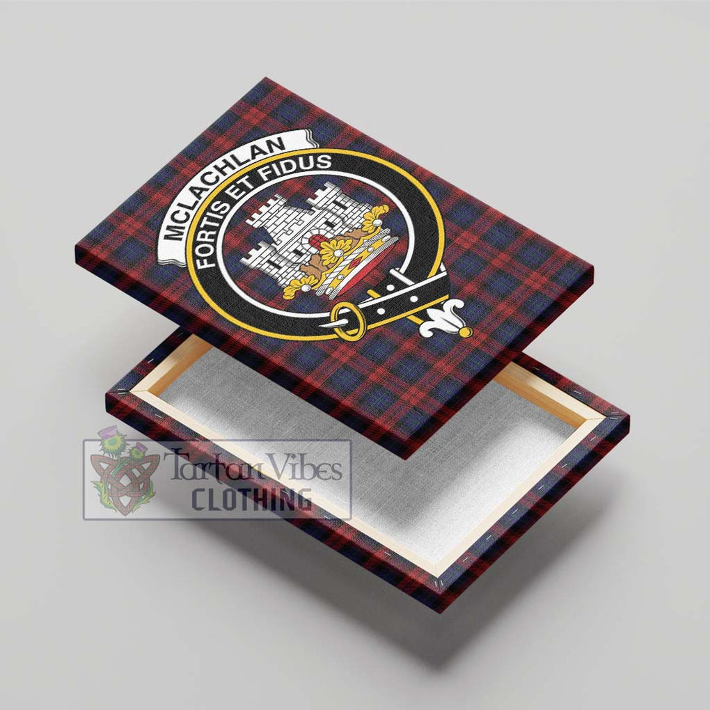 McLachlan Tartan Canvas Print Wall Art with Family Crest - Tartan Vibes Clothing