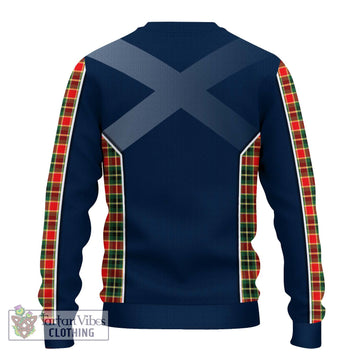 McLachlan Hunting Modern Tartan Knitted Sweater with Family Crest and Lion Rampant Vibes Sport Style