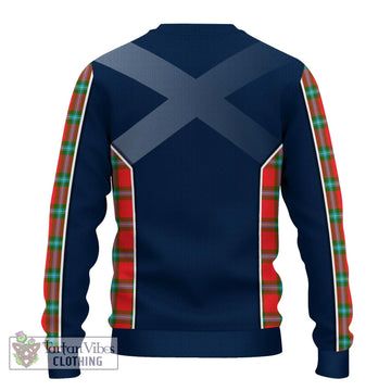 McLaine of Loch Buie Tartan Knitted Sweater with Family Crest and Lion Rampant Vibes Sport Style