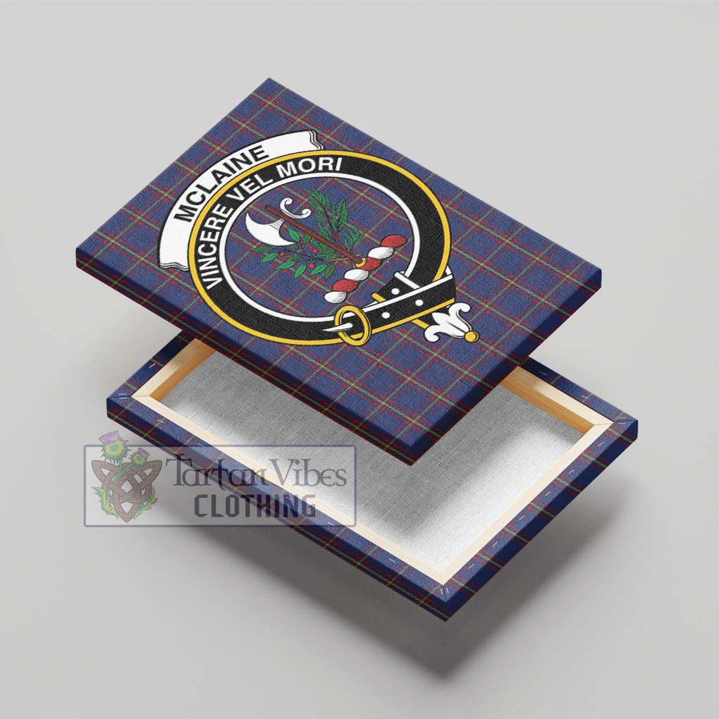 McLaine of Lochbuie Tartan Canvas Print Wall Art with Family Crest - Tartan Vibes Clothing